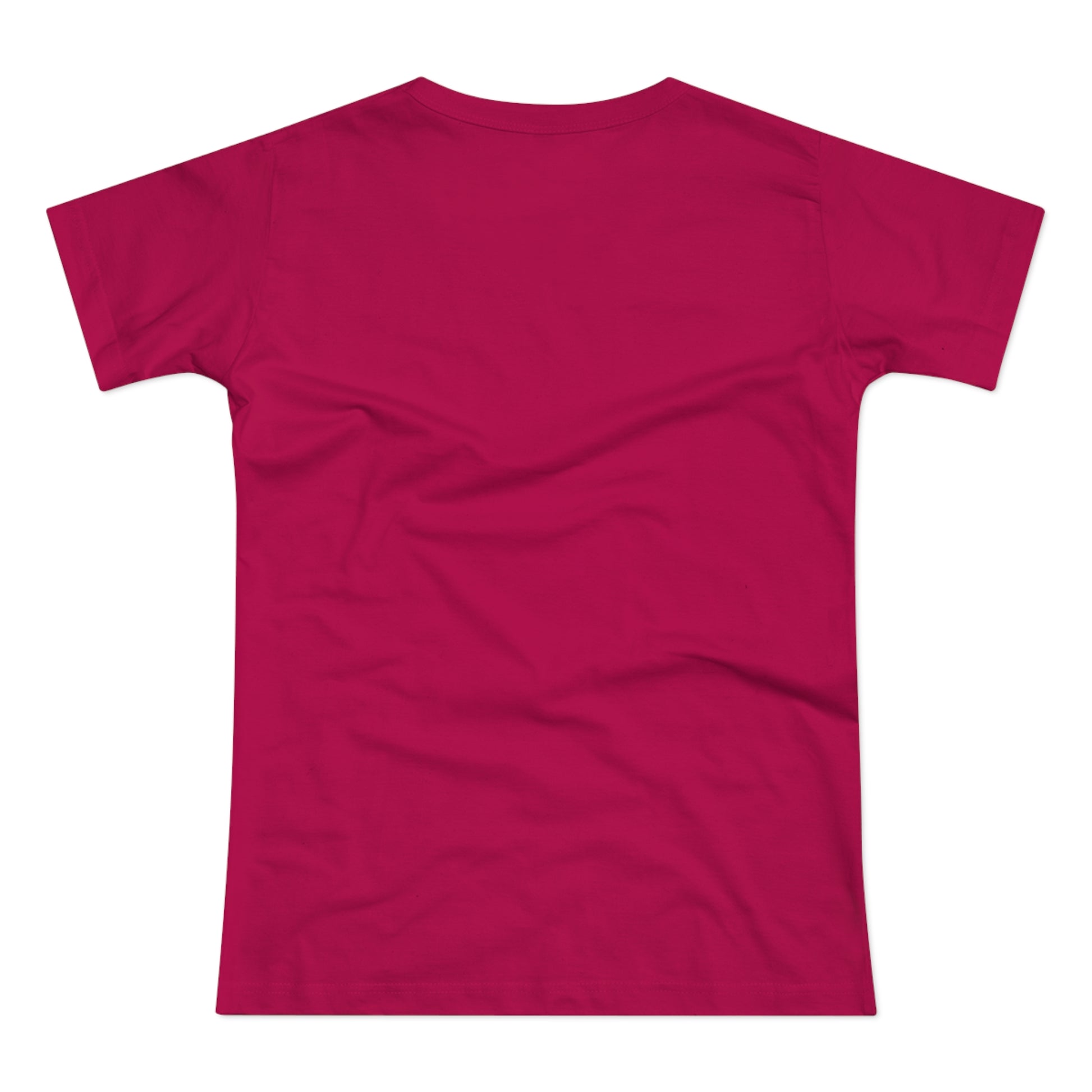 a women's t - shirt with a red background