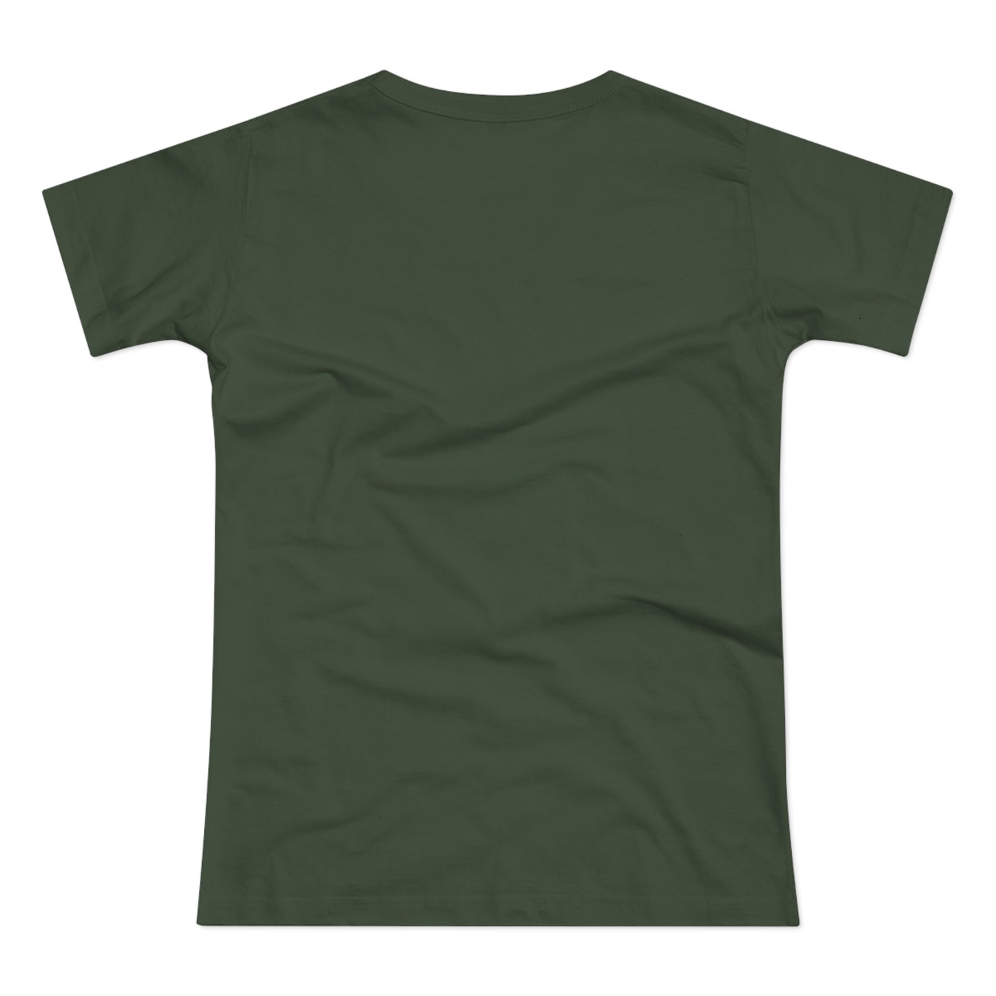 a dark green t - shirt with a white background