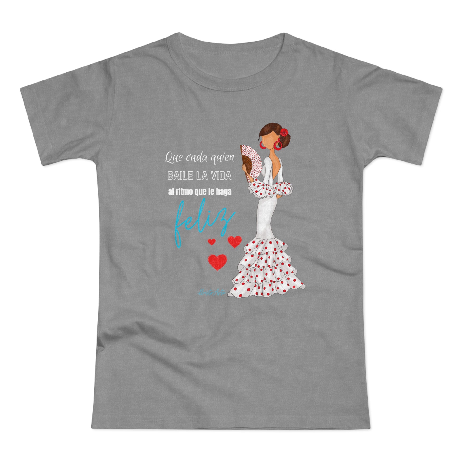 a women's t - shirt with a picture of a woman in a dress