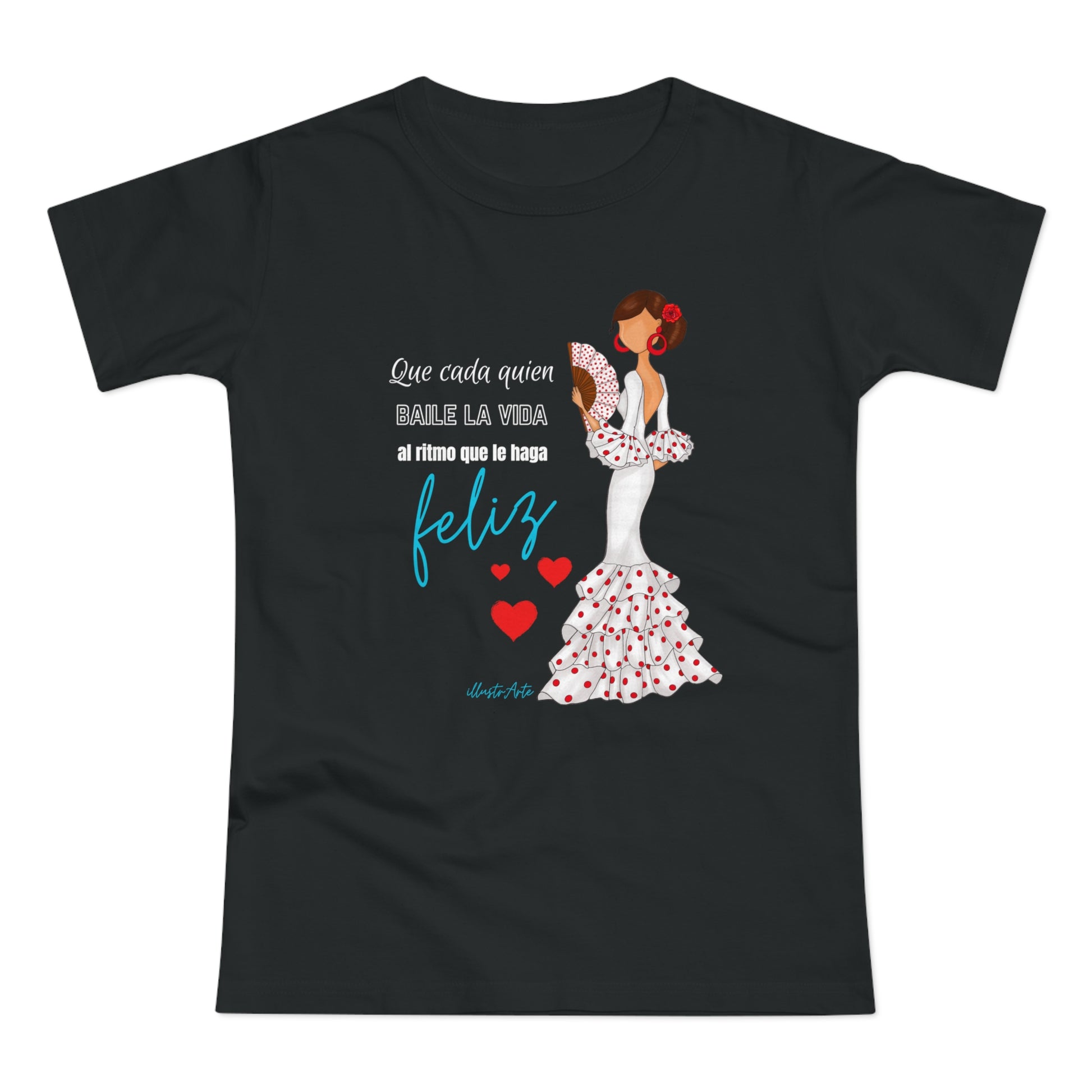 a women's t - shirt with a picture of a woman in a dress