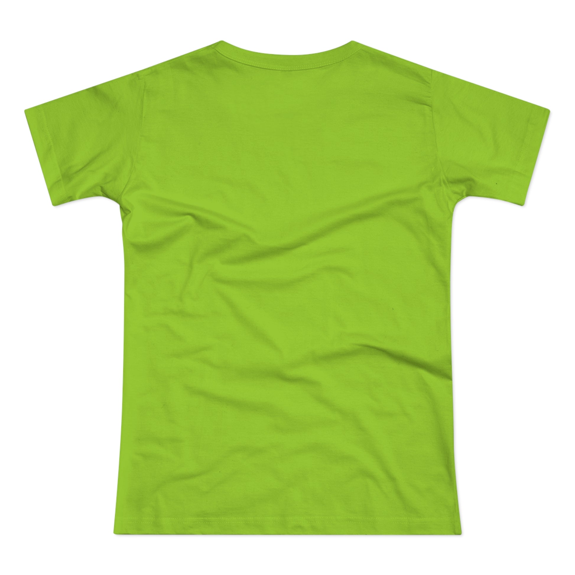 a lime green t - shirt on a white background